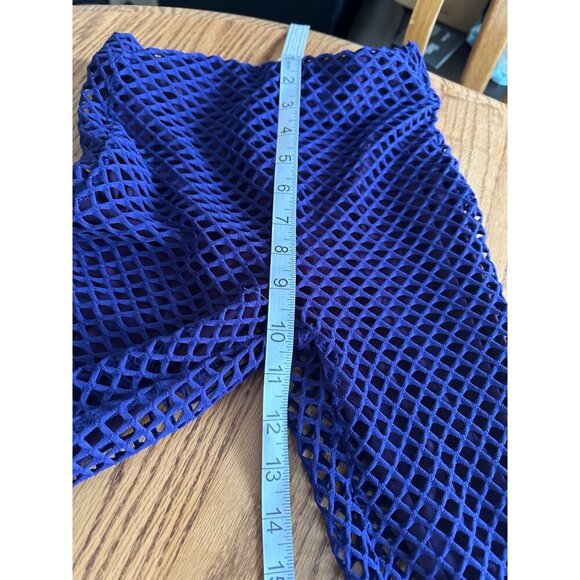 Sammy B Diamond Mesh Bootcut Pants Purple Flared Trashy Y2K NWT Lined Party XS - Picture 11 of 15